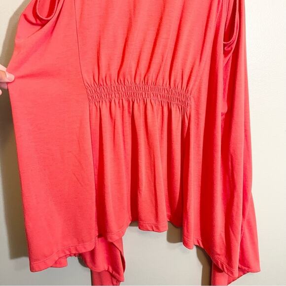 Lane Bryant Women's Orange Sleeveless Loose Fit Open Front Cardigan Size 18/20 - Picture 6 of 10